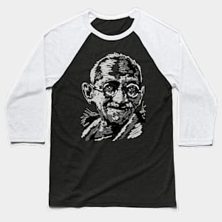 Ghandi Baseball T-Shirt